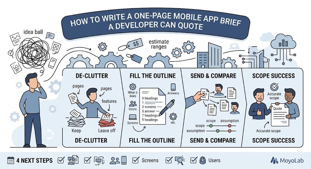 How to Write a One-Page Mobile App Brief a Developer Can Quote
